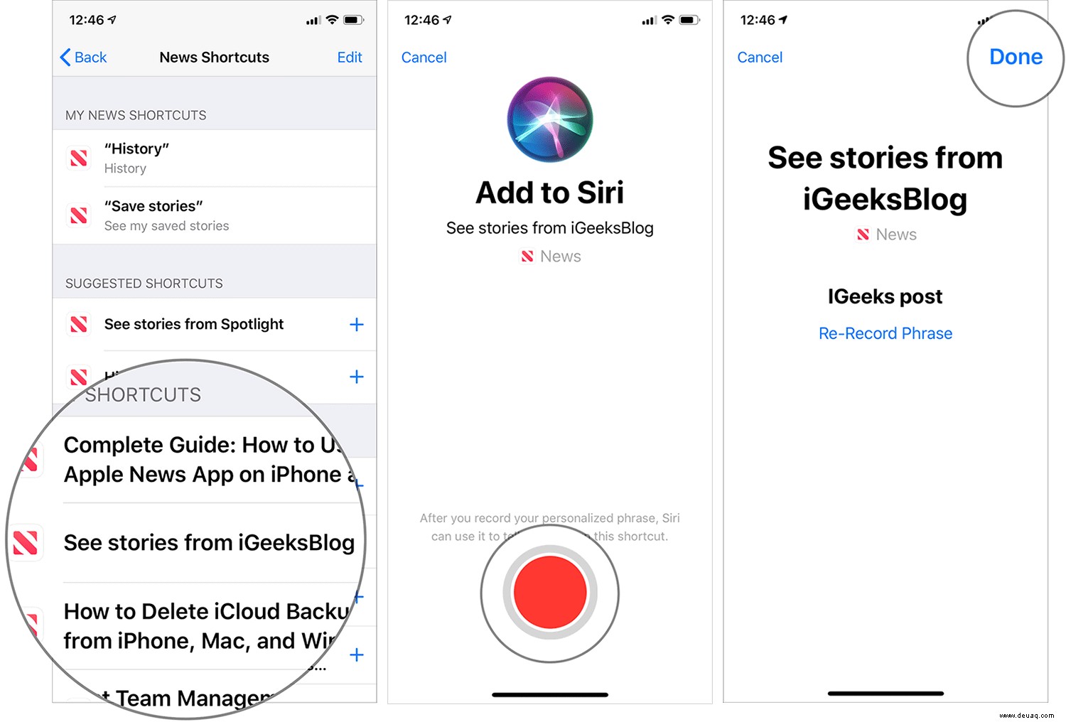 Tipps zur Verwendung von Siri-Kurzbefehlen mit Apple News auf iPhone und iPad 