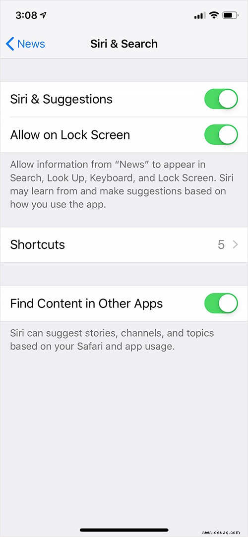 Tipps zur Verwendung von Siri-Kurzbefehlen mit Apple News auf iPhone und iPad 