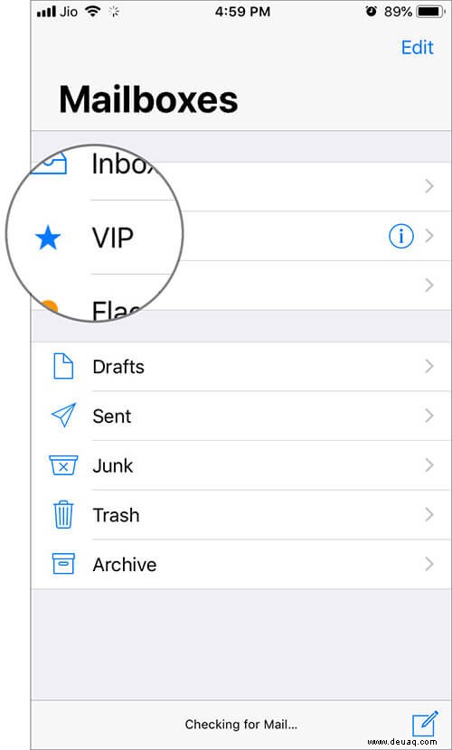 So verwalten Sie VIP-Kontakte in der Mail-App auf iPhone und iPad 