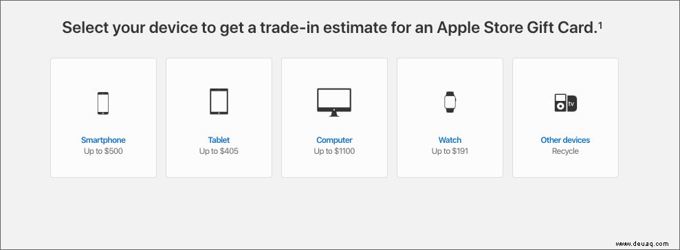 Recyceln Sie Ihr altes Gerät mit dem Recycling-Programm von Apple 