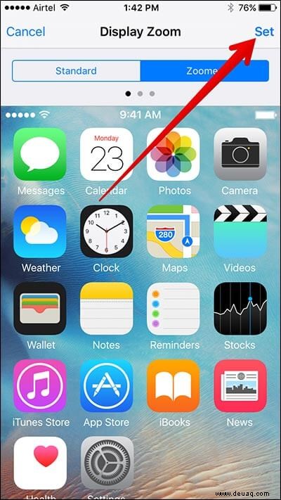 So verwenden und deaktivieren Sie den geteilten Bildschirm auf dem iPhone 6 Plus und 6s Plus 