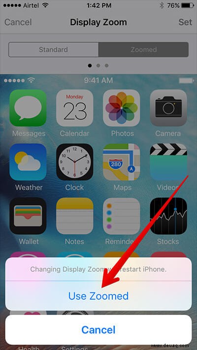 So verwenden und deaktivieren Sie den geteilten Bildschirm auf dem iPhone 6 Plus und 6s Plus 