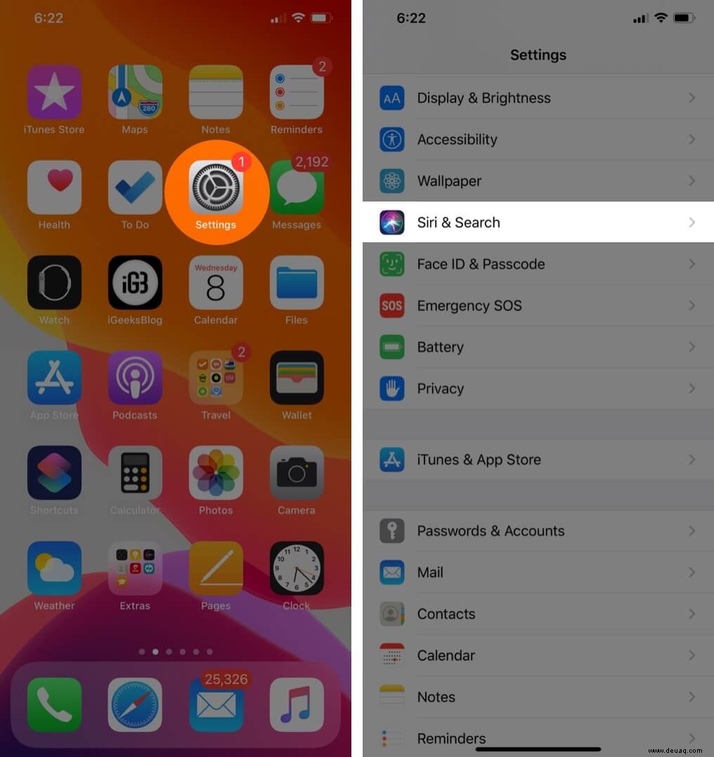 So deaktivieren Sie Siri-Vorschläge in der Spotlight-Suche auf iPhone und iPad 
