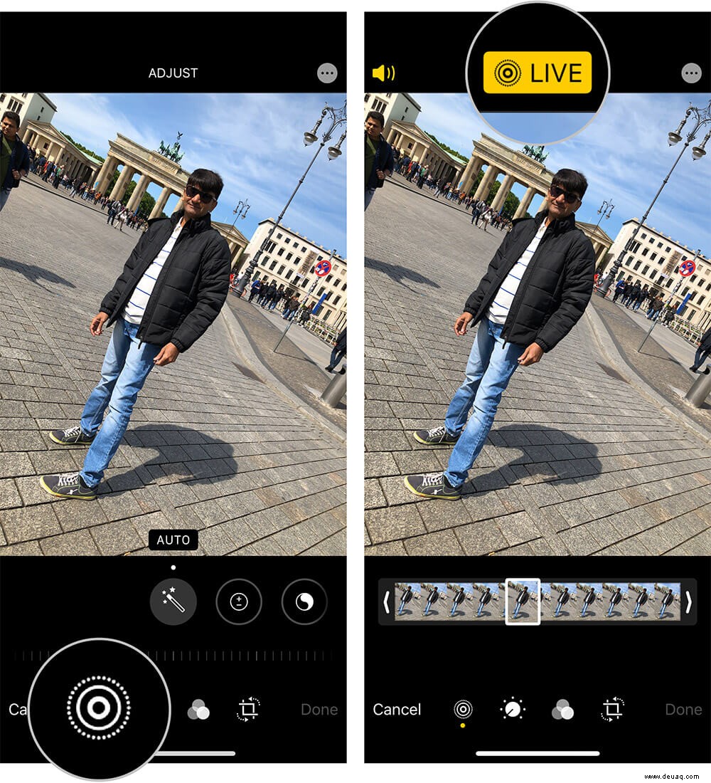 So ändern Sie Live-Fotos in normale Fotos auf dem iPhone oder iPad 