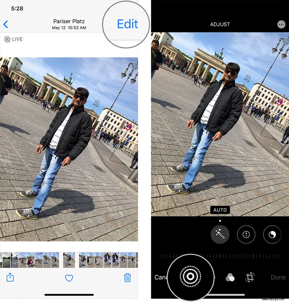 So ändern Sie Live-Fotos in normale Fotos auf dem iPhone oder iPad 
