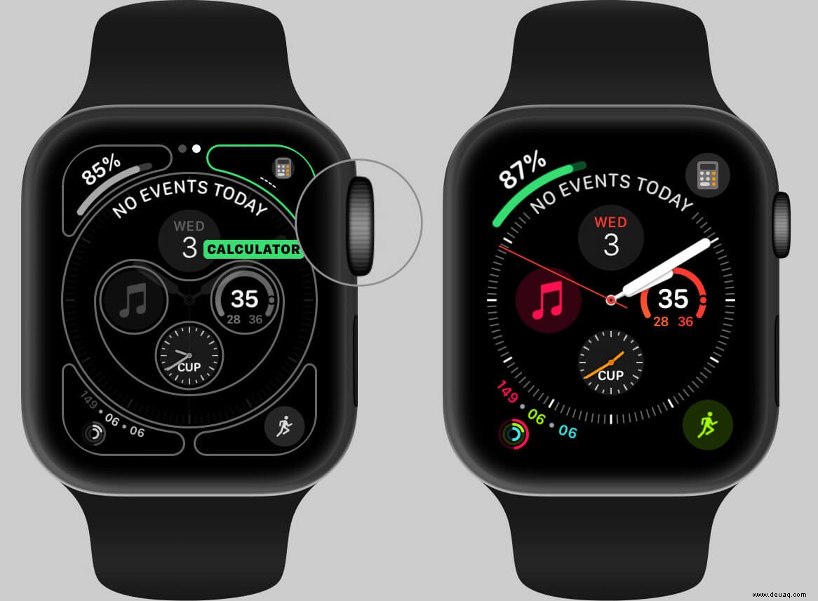 So verwenden Sie die Rechner-App auf der Apple Watch 