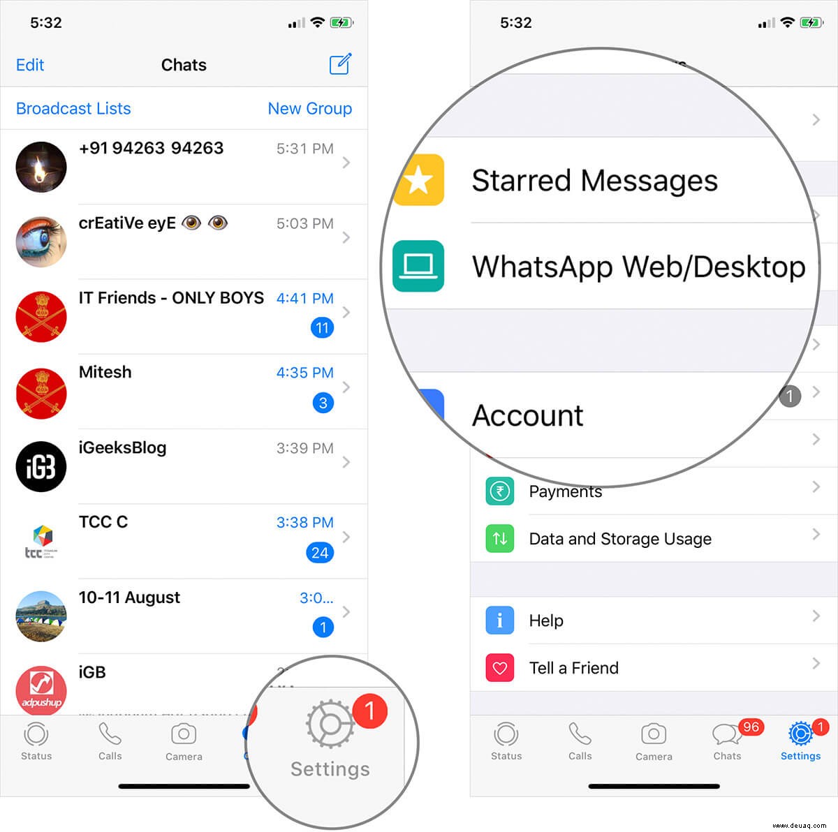 So aktivieren und verwenden Sie WhatsApp Web mit dem iPhone 