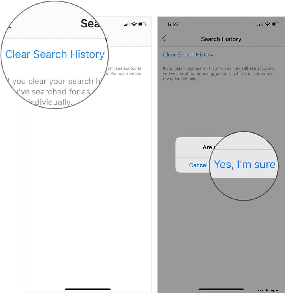 So löschen Sie den Instagram-Suchverlauf auf dem iPhone oder Android 