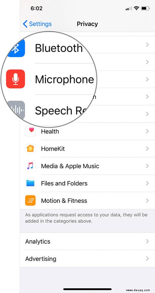 So verhindern Sie, dass Apps auf das iPhone-Mikrofon zugreifen 
