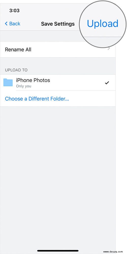 So laden Sie Fotos manuell vom iPhone oder iPad in Dropbox hoch 