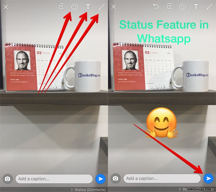 So verwenden Sie die WhatsApp-Statusfunktion auf dem iPhone 