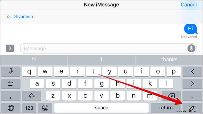 So senden Sie handschriftliche iMessages auf dem iPhone oder iPad 