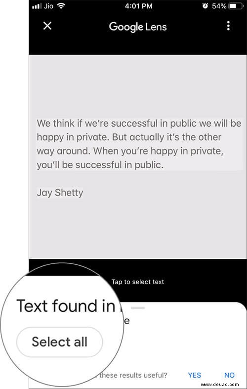 So extrahieren Sie Text aus Bildern auf iPhone und Android 