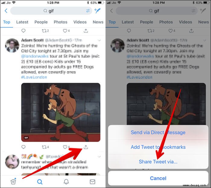 So laden Sie GIFs von Twitter auf iPhone, Android herunter 