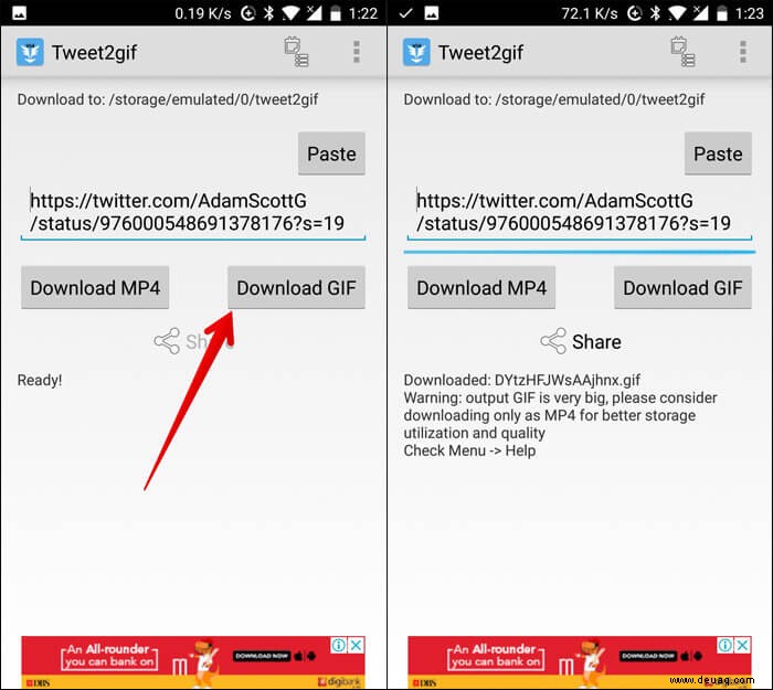 So laden Sie GIFs von Twitter auf iPhone, Android herunter 
