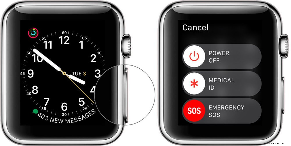 So verwenden Sie Notfall-SOS auf der Apple Watch 