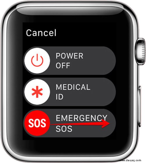 So verwenden Sie Notfall-SOS auf der Apple Watch 