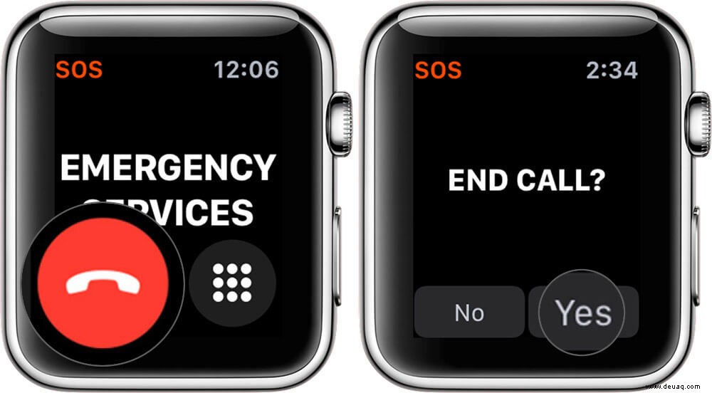 So verwenden Sie Notfall-SOS auf der Apple Watch 