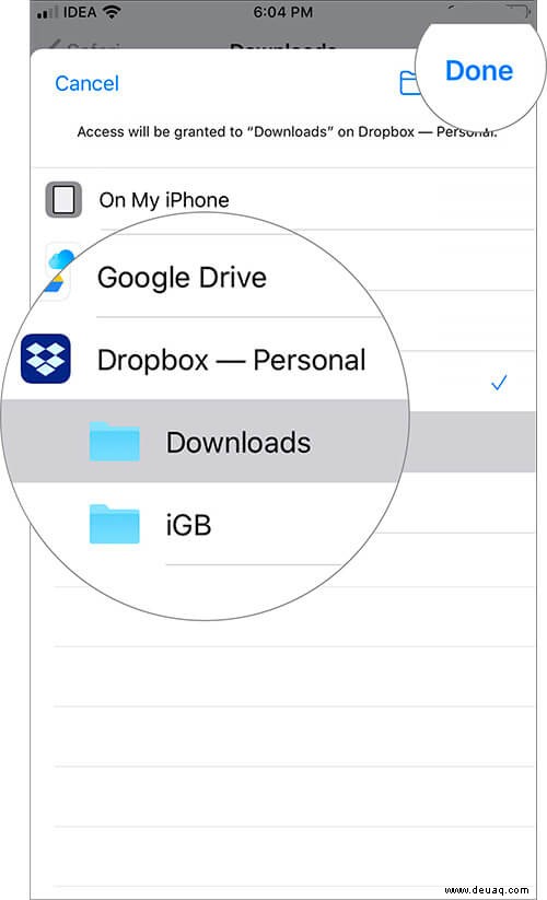 So ändern Sie den Safari-Download-Speicherort auf dem iPhone 
