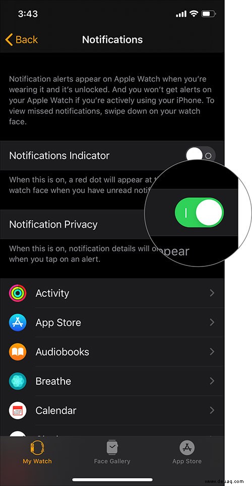 So deaktivieren Sie Apple Watch-Benachrichtigungen 