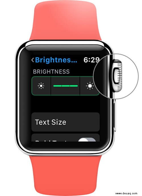 So passen Sie die Bildschirmhelligkeit der Apple Watch an 
