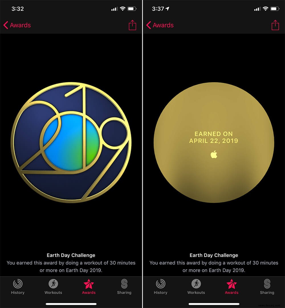 So zeigen Sie Apple Watch Activity Awards auf dem iPhone an 