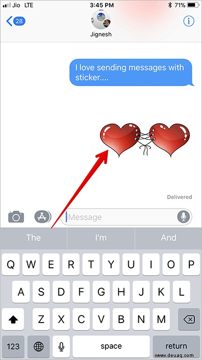 So löschen Sie Sticker aus iMessages auf iPhone und iPad 