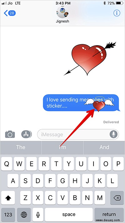 So löschen Sie Sticker aus iMessages auf iPhone und iPad 