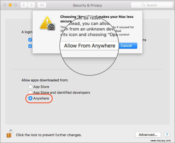 So öffnen Sie eine App von einem unbekannten Entwickler auf einem Mac 