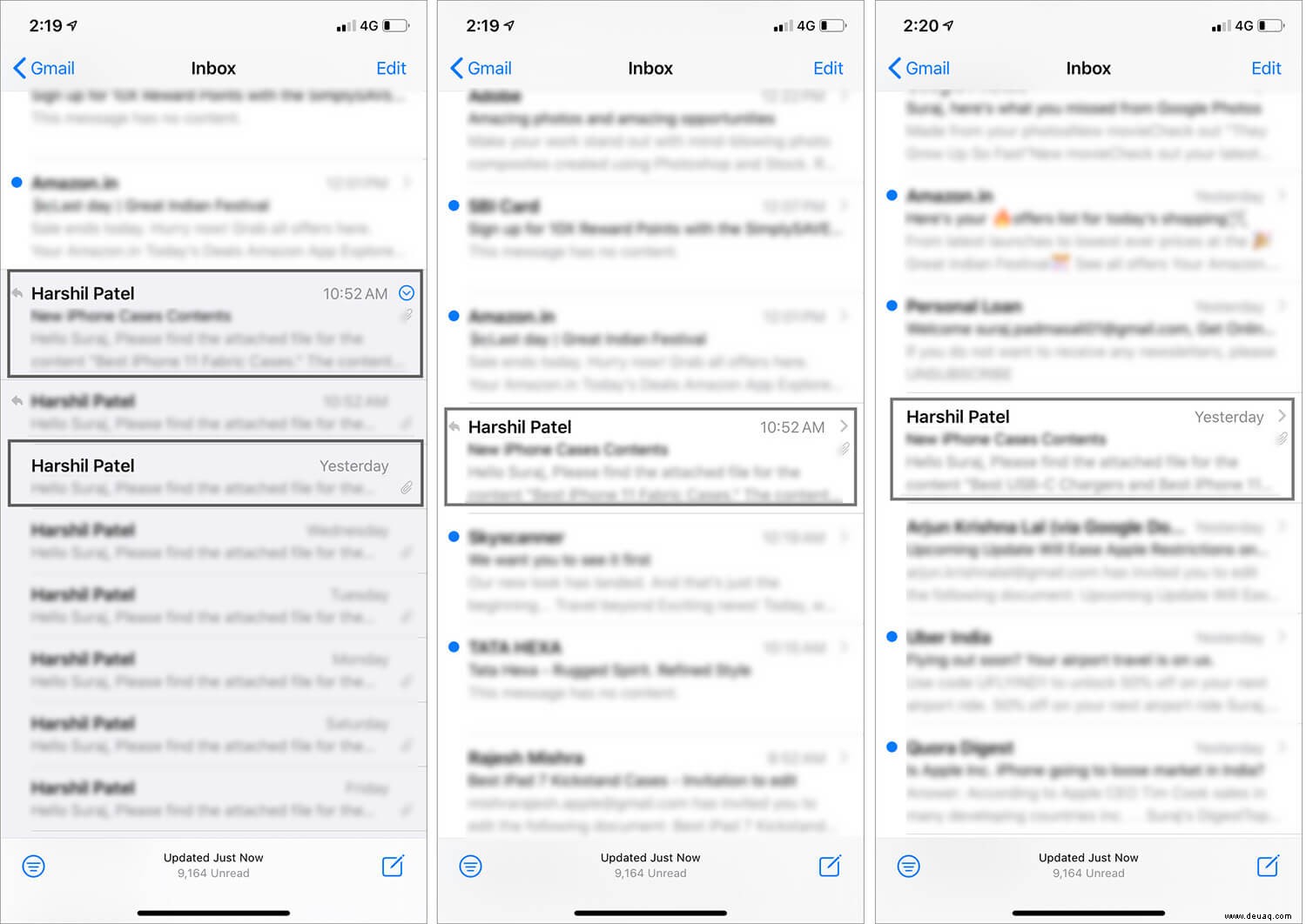 So organisieren Sie Nachrichten-Threads in der Mail-App auf iPhone und iPad 