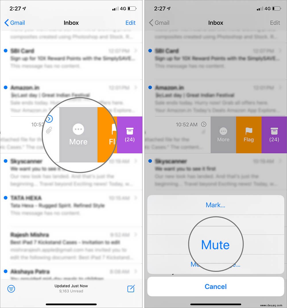 So organisieren Sie Nachrichten-Threads in der Mail-App auf iPhone und iPad 