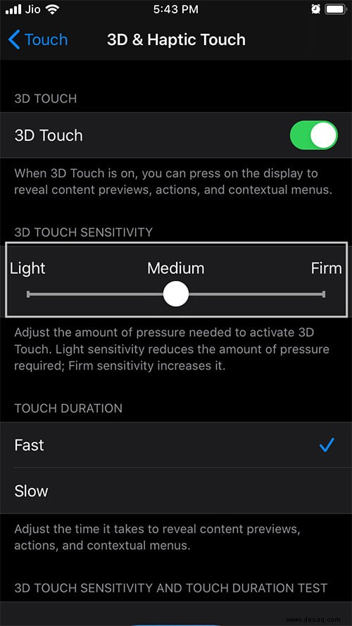 So deaktivieren Sie 3D Touch auf dem iPhone 