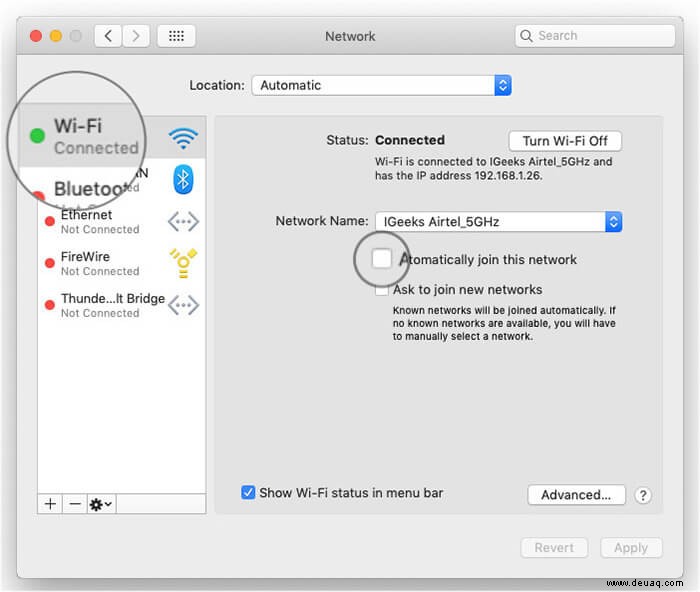 So verhindern Sie, dass sich iPhone, iPad und Mac automatisch mit gespeicherten WLAN-Netzwerken verbinden 