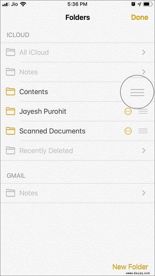 So teilen Sie Notizen-App-Ordner auf iPhone, iPad und Mac 