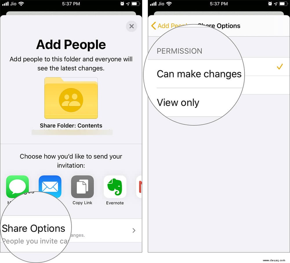 So teilen Sie Notizen-App-Ordner auf iPhone, iPad und Mac 