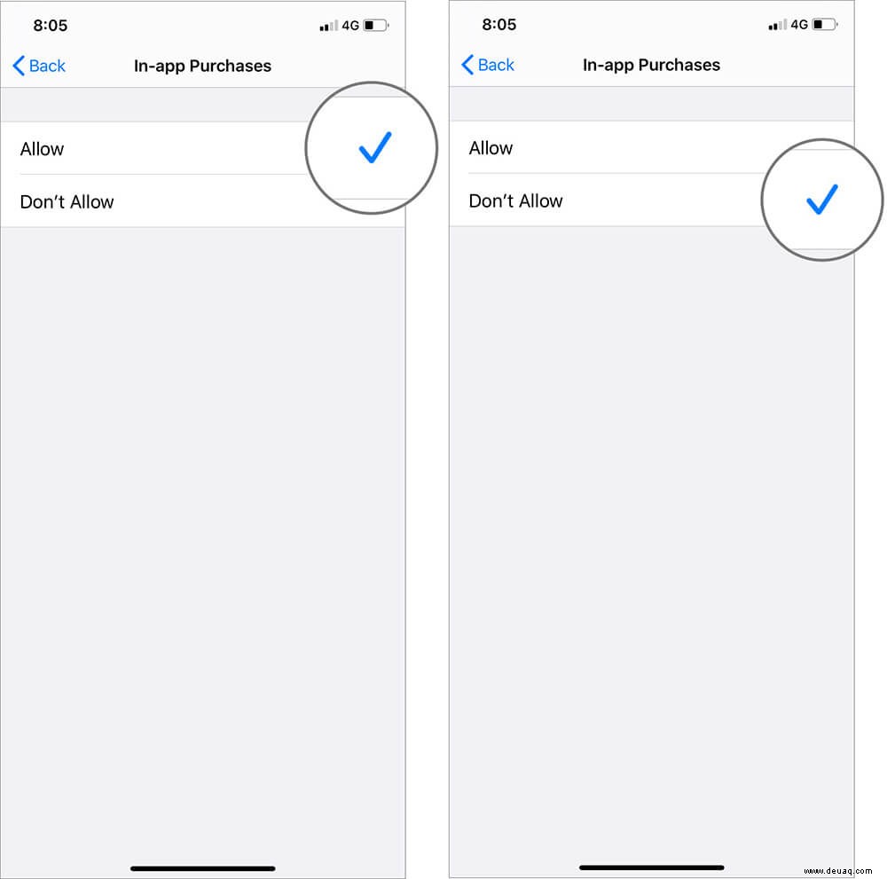 So deaktivieren Sie In-App-Käufe/App-Installationen auf iPhone und iPad 