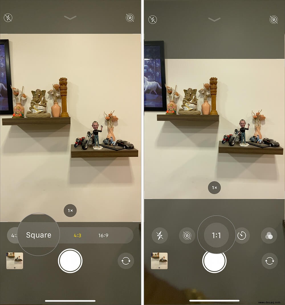 So nehmen Sie quadratische Fotos in der iPhone 11-Serie auf 