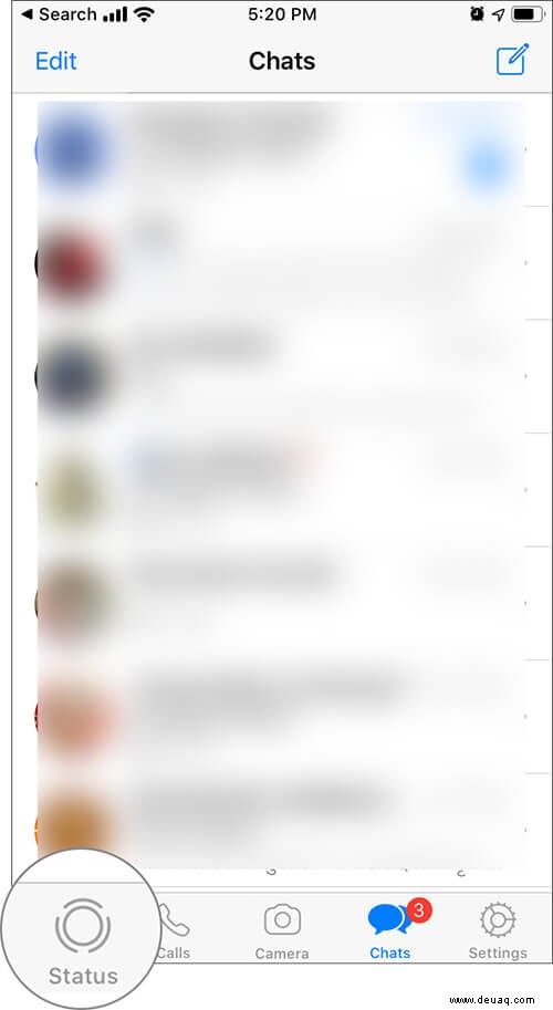 So verbergen Sie den WhatsApp-Status vor einigen Kontakten auf dem iPhone 
