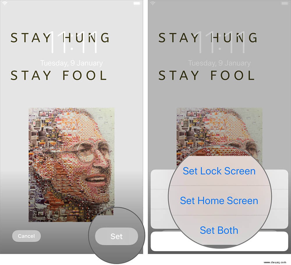So erstellen Sie Ihr eigenes Hintergrundbild auf iPhone und iPad 