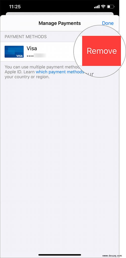 So entfernen Sie Ihre Kreditkarte von iPhone und iPad 