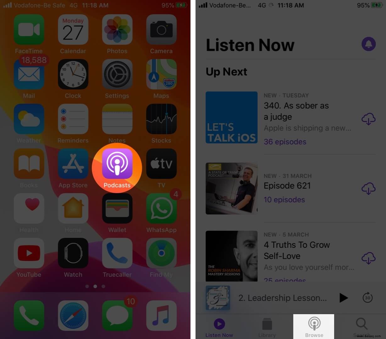 iOS 14:So verwenden Sie die Podcasts-App auf iPhone und iPad 