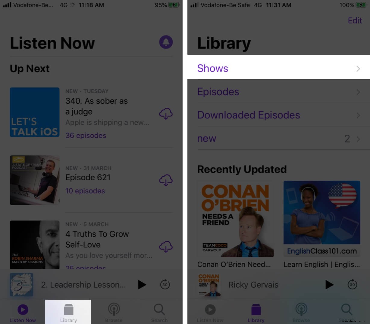 iOS 14:So verwenden Sie die Podcasts-App auf iPhone und iPad 