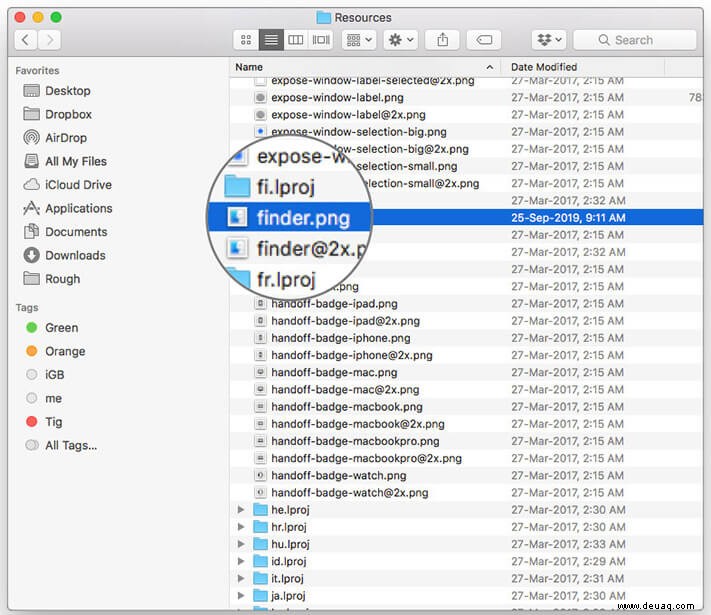 So legen Sie ein Bild als Finder-Dock-Symbol unter macOS fest 