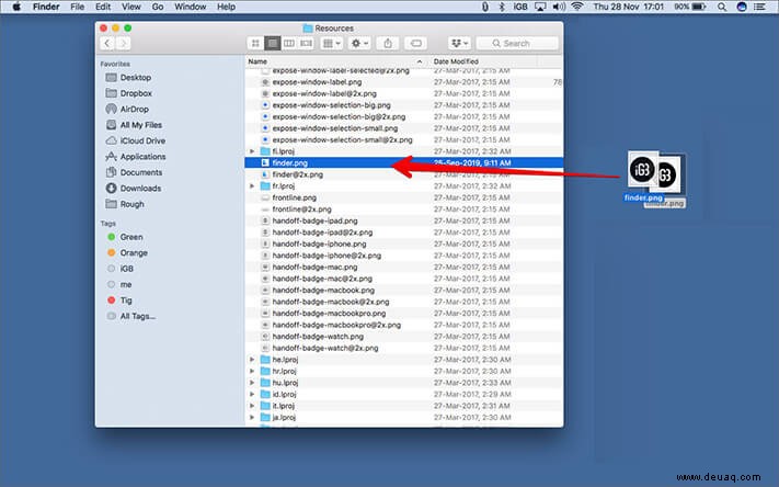So legen Sie ein Bild als Finder-Dock-Symbol unter macOS fest 