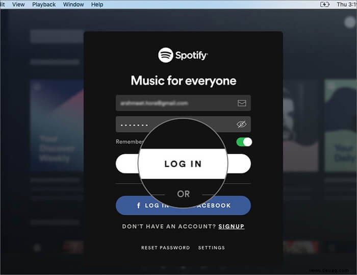 So verhindern Sie, dass Spotify beim Start auf dem Mac geöffnet wird 