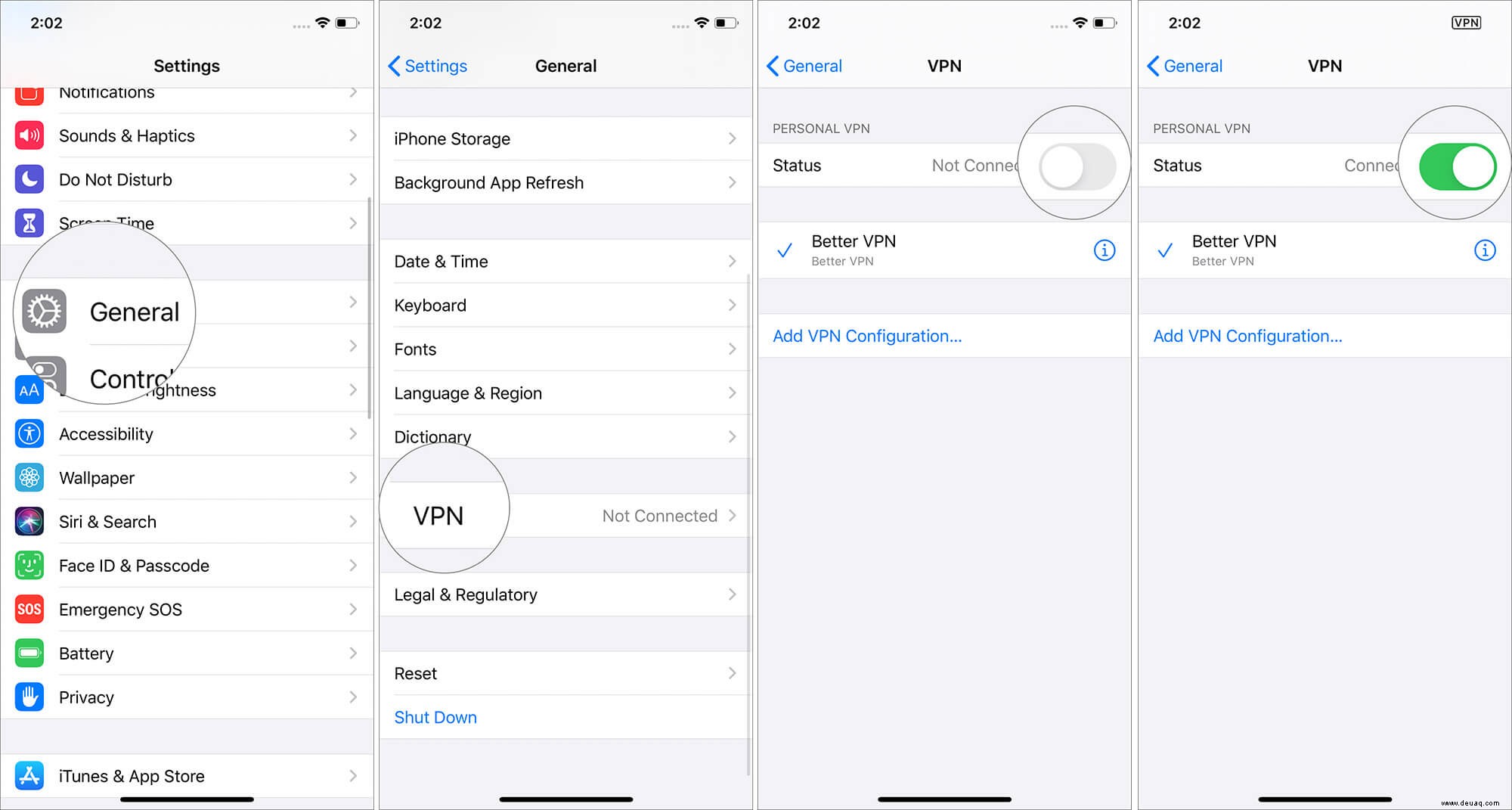 So richten Sie eine VPN-Verbindung auf iPhone und iPad ein 