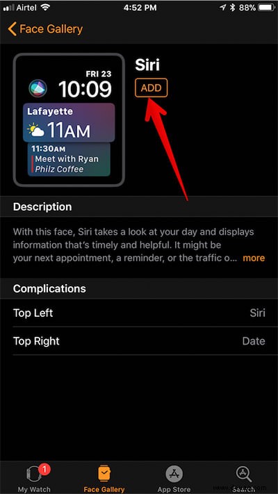 So richten Sie Siri Watch Face auf der Apple Watch ein und passen es an 