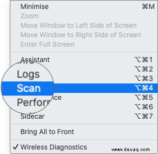 So führen Sie die Wi-Fi-Diagnose auf dem Mac für bessere Netzwerkverbindungen aus 