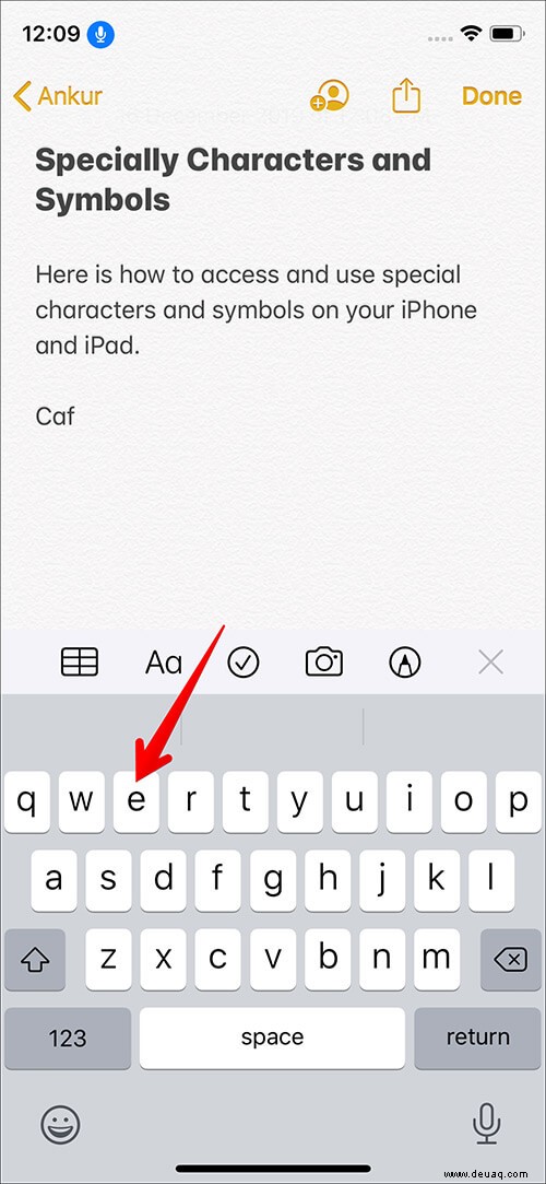 So fügen Sie Sonderzeichen und Symbole mit Text auf iPhone und iPad hinzu 