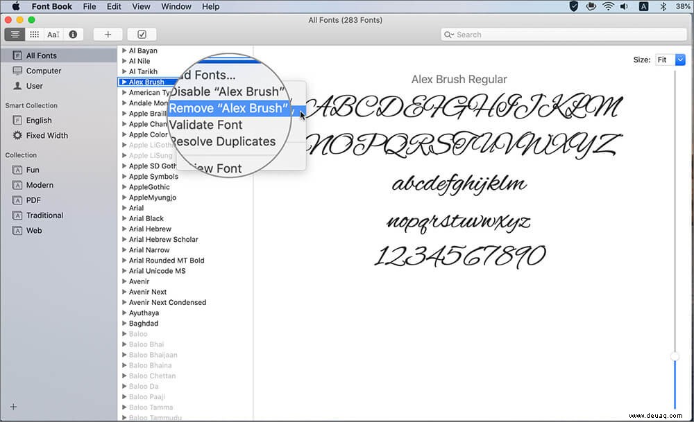 So installieren, deaktivieren und entfernen Sie Schriftarten auf Ihrem Mac 